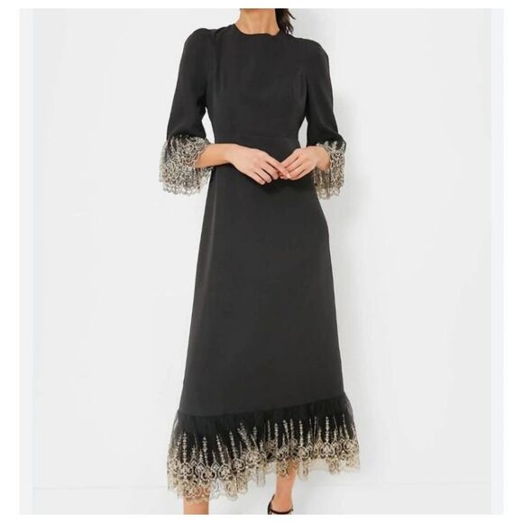 NWT Tuckernuck Pomander Place Black Lillith Dress sz XL - Picture 1 of 5
